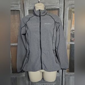 Eddie Bauer Women's Gray Fullzip Lightweight Jacket